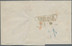 15235 Niederlande: 1869, 20 C Dark Green Willem III., Horizontal Pair, Tied By Boxed FRANCO, Multiple Fran - Lettres & Documents