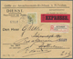 15252 Niederlande: 1927, 25 C Olive-green Wilhelmina, Single Franking To Pay Exclusively The Registration - Lettres & Documents