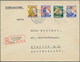 15255 Niederlande: 1932, Seltener Einschreibebrief Mit Satz "Wohlfahrt-Ausgabe VOOR HAT KIND" Aufgabe Stem - Lettres & Documents