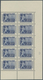 15262 Niederlande: 1952, Stamp Exhibition "ITEP", 2c. To 20c., Complete Set In Marginal Blocks Of Ten, Unm - Lettres & Documents