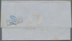 15266 Niederlande - Stempel: 1865, Two Folded Letters With Red AMSTERDAM Cds, Red Respectively Black Boxed - Marcophilie