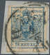 15309 Österreich: 1850, 9 Kr. Blau Zwei Teilmarken Als BETRÜGERISCHE Frankatur Zum Schaden Der Post Leicht - Neufs