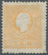 15336A Österreich: 1858, Franz Joseph 2 Kr. Type II Hellorange Ungebraucht Mit Restgummi, Farbfrische Marke - Ungebraucht