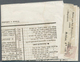15341 Österreich: 1860. Komplettes Journal Mit 1859er Zeitungsmarke (1.05 Kr) Lila Und Verschlußstreifen " - Neufs