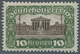 15390 Österreich: 1919 - 1921, 10 Kr Freimarke Parlamentsgebäude In Der Sehr Seltenen Zähnung L 11½ : 12½, - Neufs