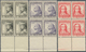 15417B Österreich: 1934, Serie "Wohlfahrtspflege", Postfrische Luxus-4er-Blocks Mit Unterrand, (A.N.K. 750. - Ungebraucht