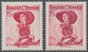 15431F Österreich: 1948/1951, 1 S. Rot, Postfrisch, 2 Luxusstücke In Verschiedenen Farben Mit Hellen Bzw. D - Ungebraucht
