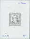 15493 Österreich: 1987. Probedruck In Schwarz Für Marke "100 Geburtstag Von Oskar Helmer", Bezeichnet Vs. - Neufs