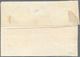 15597 Österreich - Lombardei Und Venetien: 1850: 5 C Orange Mit 9 Mm Rand Rechts Und 10 C Maschinenpapier - Lombardo-Vénétie