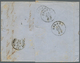 15610 Österreich - Lombardei Und Venetien: 1859/1861: Waagerechtes Paar 3 So. Grün (1859) In Ausgabenmisch - Lombardo-Venetien