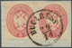 15628 Österreichische Post In Der Levante: 1864, Lombardei-Venetien 5 So. Rosa Im Waagerechten Paar Mit Kl - Levant Autrichien