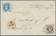 15644 Österreichische Post In Der Levante: 1867, 25 So. Dunkelila Und 10 So. Blue Je Mit EKr. "LLOYDAGENZI - Levante-Marken