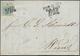 15741 Österreich - Stempel: RIED (Oberösterr.): 1850, 9 Kr. Hellblau HP Type II Allseits Voll- Bis Breitra - Maschinenstempel (EMA)