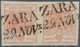 15766 Österreich - Stempel: ZARA (Dalmatien): 1850, 3 Kr. Rot Auf Dünnem Handpapier Im Waagr. Allseits Bre - Maschinenstempel (EMA)