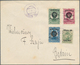 15794A Polen: 1918/1919, Attractive Franking On Cover From S?awków (adopted Austrian Postmark, Illegible Da - Briefe U. Dokumente