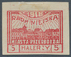 15814 Polen - Bestellpostanstalten: PRZEDBORZ 1918, Imperforate Proof With 20h. Violet On Front And 5h. Re - Autres & Non Classés