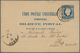 15896 Portugal - Ganzsachen: 1885, 20 R Blue Luis Postal Stationery Card With Printing Error "UNIVESERLLE - Ganzsachen