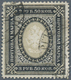 15924 Russland: 1884, 3,50 R. Black / Yellow Gray On Vertically Striped Paper With Tender Cancellation, Ed - Neufs