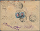 15936 Russland: 1915, Pair 20 Kop On Envelope Sent From Petrograd 18.9.15 To Caire, Egypt There Boxed "NON - Neufs