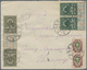 15939 Russland: 1918 (9.10.), Revenue Stamps Used For Postage Incl. 10kop. Vertical TETE-BECHE Pair, 5kop. - Neufs