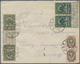 15939 Russland: 1918 (9.10.), Revenue Stamps Used For Postage Incl. 10kop. Vertical TETE-BECHE Pair, 5kop. - Ungebraucht