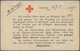 15966 Russische Post In China: 1917, 3 C On 3 K Red-carmine, Single Franking On Red Cross Relief Card Writ - China