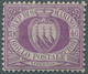 15991 San Marino: 1877, 40 C Violett, Ungebrauchtes Kabinettstück Mit Originalgummi Und Falzspur, Mi. 850, - Neufs