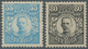 16026 Schweden: 1918, VÄRNAMO ISSUE, 55ö. Light Blue An 80ö. Black, Fresh Colours And Well Perforated, Unm - Ungebraucht