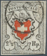 16048 Schweiz: 1850, 2 1/2 Rp. Mit Kreuzeinfassung, Allseits Gutrandig Mit ''PP'' Stempel, Gering Hell, Gepr - Ungebraucht