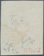 16059 Schweiz: 1850-51 Rayon I 5 Rp. Hellblau/rot Mit Ca. 3/12 Kreuzeinfassung, Type 3 Vom Stein C1-LU, Ge - Ungebraucht