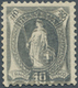 16099 Schweiz: 1889, 40 C Grau, Sauber Ungebraucht Mit Doppeldruck, Kat. 2.000,- ? - Neufs