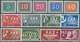 16121 Schweiz: 1945, PAX Serie, 13 Werte Postfrisch, Mi. 450,-Euro - Ungebraucht