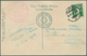 16142 Schweiz - Halbamtliche Flugmarken: 1913, Flugtag Vevey 22.6., 5 C. Freimarke Mit Poststempel "VILLEN - Usati