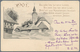 16158 Schweiz - Ganzsachen: 1900 UPU-Ganzsachenkarte 5 Rp. Mit Rückseitigem Zudruck (Dorf + Neujahrswünsch - Interi Postali