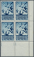 16211 Sowjetunion: 1938, Sport In The USSR, 50kop. Blue "Football", MARGINAL BLOCK OF FOUR From The Lower - Lettres & Documents