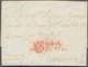 16243A Spanien - Vorphilatelie: 1774 (17 May) Cadiz To Guatemala. Mark "ESPANA" Linear In Red Applied In La - ...-1850 Vorphilatelie