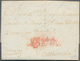 16243A Spanien - Vorphilatelie: 1774 (17 May) Cadiz To Guatemala. Mark "ESPANA" Linear In Red Applied In La - ...-1850 Préphilatélie