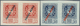 16259 Spanien: 1936, Philatelic Exhibition Airmails, 10c. Red And 15c. Blue, Horiz. Pairs, Unmounted Mint. - Oblitérés