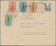 16263 Spanien: 1938, Complete Issue "18 JULIO ESPANA LIBRE" With Additional Franking On Envelope From PAMP - Gebraucht