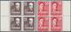 16266 Spanien: 1947. Complete Airmail Set 25p Falla And 50p Zuloaga In Margin Blocks Of 4. Mint, NH. (Sc # - Oblitérés