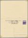 16285 Triest - Zone A - Ganzsachen: 1948: 8 L + 8 L Violett Double Postatal Stationery Card With Manual Ov - Poststempel