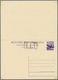 16285 Triest - Zone A - Ganzsachen: 1948: 8 L + 8 L Violett Double Postatal Stationery Card With Manual Ov - Poststempel