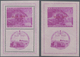 16287 Triest - Zone B: 1950, Railway Souvenir Sheets Perf./imperf., Two Pairs Unmounted Mint, One Piece Sl - Neufs