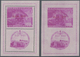 16287 Triest - Zone B: 1950, Railway Souvenir Sheets Perf./imperf., Two Pairs Unmounted Mint, One Piece Sl - Neufs