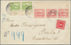 16289 Tschechoslowakei: 1918, Hrad?any 5 H Bright Green, Horizontal Pair From Bottom Margin With Margin Im - Lettres & Documents