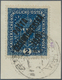 16289A Tschechoslowakei: 1919, "Kronenwerte In Bildgröße" 2 Kr. Violettultramarin, Perfekt Zentriert Auf We - Lettres & Documents