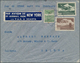 16290A Tschechoslowakei: 1938, 50 H, 2 Kc And 5 Kc Airmail Stamps, Mixed Franking On Airmail Cover From OLO - Briefe U. Dokumente