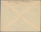 16293 Tschechoslowakei: 1945, 50 H Olive And 5 K Green, Tied By Provisional Violet Handstamp SVITAVY 1945 - Briefe U. Dokumente