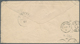 16306 Türkei: 1883, Horizontal Pair 20 Para With Green French Cancellation On Letter Via CONSTANTINOPLE-GA - Briefe U. Dokumente