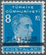 16345 Türkei: 1938, 8 Krs. Light Blue Atatürk Mourning Issue, Mint Never Hinged, Very Fine And Rare Stamp, - Lettres & Documents